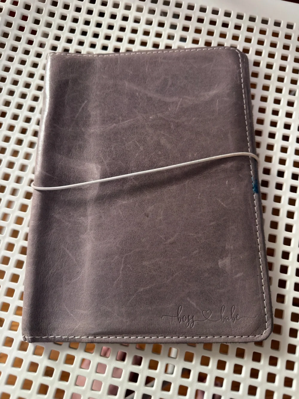Foxy Fix Leather Dusky Lavender A5 Perfect Fit Notebook Cover